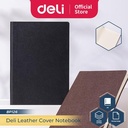 Deli Leather Notebook Buku Catatan Sampul Kulit A5 120 Lembar BP126