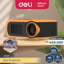 Deli Aoka Proyektor Mini Projector 1000 Lumens 1080p HD VS6001