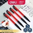 Deli Rectractable Pen/Pulpen Cetek 0.7 mm 36 pcs Hitam/Biru/Merah 6546