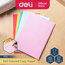Deli Kertas Fotokopi Berwarna A4 Isi 100 Lembar Warna Pastel 7757