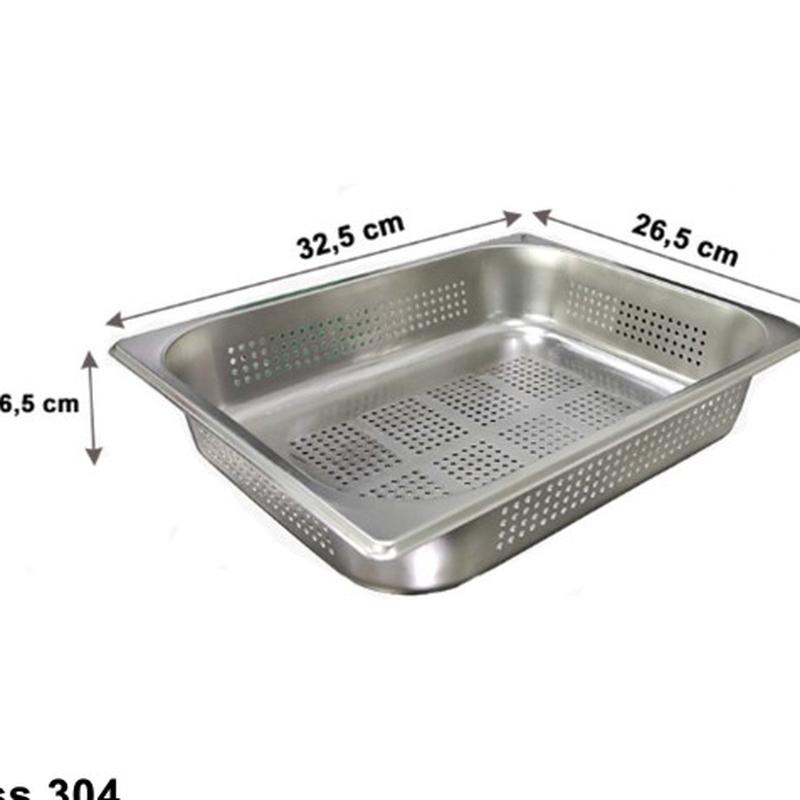perforated pan | peniris | food pan berlubang PAN-1265P 304