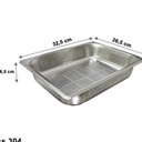 perforated pan | peniris | food pan berlubang PAN-1265P 304