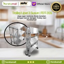 Trolley Lipat 3 susun| trolley makanan FDT-3SS