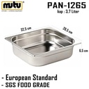 food pan 1/2 tinggi 6,5 cm stainless steel Mutu PAN-1265