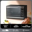 Oxone OX899RC4 Giant Oven 3in1 Series Black Oven Listrik