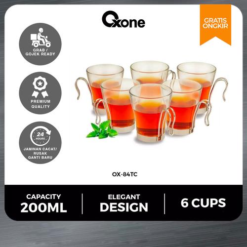 Oxone OX84TC Master Teacup Set Cup Gelas Glass Mug Tea Wadah Cangkir