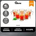 Oxone OX84TC Master Teacup Set Cup Gelas Glass Mug Tea Wadah Cangkir