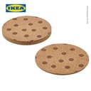 IKEA SOLABBORRE Tatakan Gelas Gabus Berdot 10cm Isi 4Pcs