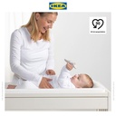 IKEA VADRA Alas Busa Ganti Popok Bayi 48x74 cm