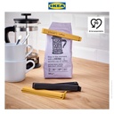 IKEA BEVARA Klip Penutup Plastik Hitam/Kuning Isi 6Pcs