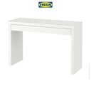 IKEA MALM Meja Rias Minimalis Putih 120x41 cm