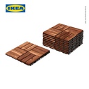 IKEA RUNNEN Decking Tile Lantai Bongkar Pasang 0.81 m² Isi 9Pcs