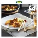 IKEA OFTAST Piring Makan Keramik Putih 25cm