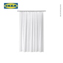 IKEA BJARSEN Tirai Shower Putih 180x200cm