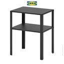 IKEA KNARREVIK Meja Samping Tempat Tidur Bahan Baja 37x28 cm