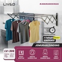 Jemuran Dinding Baju Stainless Steel Liveo LV306 Jemuran Lipat Gantung