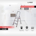 LIVEO Tangga Lipat Household Ladder 3 step LV-103