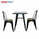 SAPPORO KLOFTA - Meja Makan Set | Meja Tolix Set | Dining Table Set