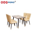 SAPPORO ACERENZA - Meja Makan Set Marmer | Dining Set Marmer