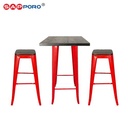SAPPORO PORVOO - Meja Bar Set | Meja Tolix Set | Bar Table Set