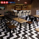 SAPPORO JEJU - Meja Makan Set | Meja Tolix Set | Dining Table Set