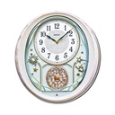 Jam Dinding Seiko QXM370P 38.5cm White Dial Melodies in Motion Ori
