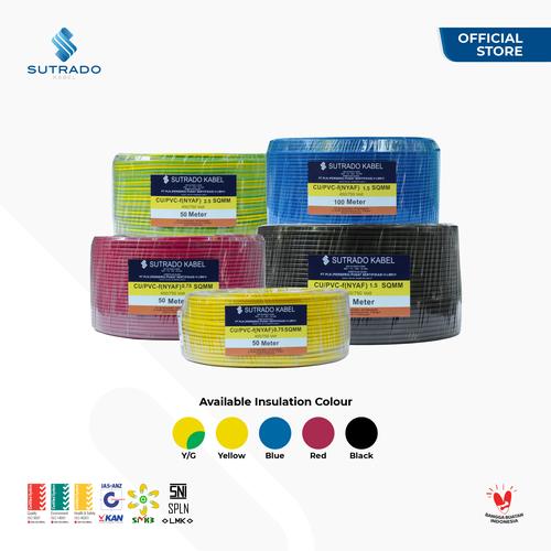Kabel Listrik NYAF Sutrado Kabel 4 Sqmm - 100 Meter