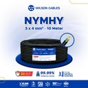 Wilson Cables - NYMHY 3x4 mm² 10 Meter - Kabel Tembaga Serabut