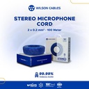 Kabel Microphone Premium 2x0.2 mm2 (20/0.12) 100 Meter - Wilson Cables