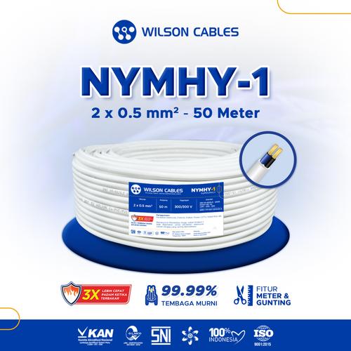 NYMHY-1 2x0.5 mm2 50 Meter - Kabel Tembaga Serabut Wilson Cables