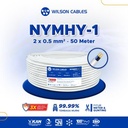 NYMHY-1 2x0.5 mm2 50 Meter - Kabel Tembaga Serabut Wilson Cables