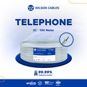 Wilson Cables - Kabel Telpon 2C 100 Meter - Kabel Telfon Telepon