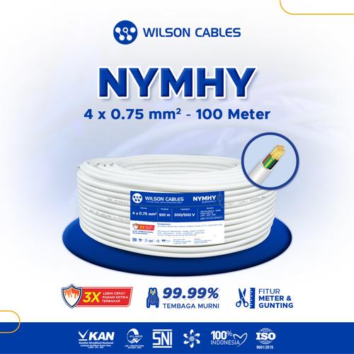 NYMHY 4x0.75 mm2 100 Meter - Kabel Tembaga Serabut Wilson Cables