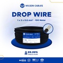 Wilson Cables - Drop Wire U-ES 1x2x0.6 mm² 100 Meter