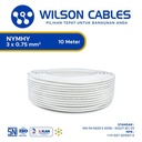 NYMHY 3x0.75 mm2 10 Meter - Kabel Tembaga Serabut Wilson Cables