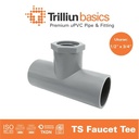 Fitting Pipa uPVC Trilliunbasics TS Faucet Tee - 1/2" x 3/4" Inch