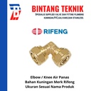 Elbow Knee Pipa Air Panas L1620 X 1620 (3/4") Rifeng