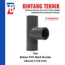 Tee 1 1/4" inch PVC Rucika AW