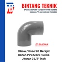 Elbow / Knee 2 1/2" inch PVC Rucika AW 90 Derajat