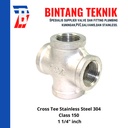 Cross Tee 1 1/4" inch Stainless (SUS) 304 #150