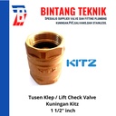 Tusen Klep / Lift Check Valve 1½" Kitz Kuningan