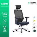Kursi Kantor Ergonomis Stramm Ramos I with Aluminium Footbase