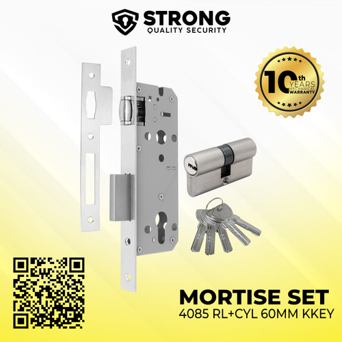 Body kunci Pelor Besar Mortise Lock 1 Set MTS RL 4085+DC60 MM KKEY SN