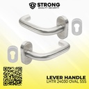 Handle Pintu aluminium Gagang Pintu Strong LHTR 24030 OVAL SSS