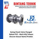 Swing Check Valve / Kleb Tabok 6" inch KDJ Taiwan Flange