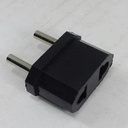 Adapter US to EU 1Pcs Hitam Travel Konverter Colokan Indo Tipe A ke C