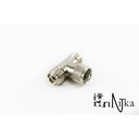 Konektor T 2x PL Female to PL Male Connector Sambungan ke PL-259