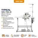 Mesin Obras 5 Benang TYPICAL GN795D / Servo Direct Drive Motor GN-795D (Industrial)