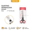 Gunting Bahan Serbaguna SINGER 7 inch Baja Kromium / Tailor Scissors