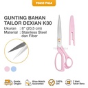 Gunting Kertas / Gunting Bahan Tailoring Scissors 8 Inch DeXian (K30)
